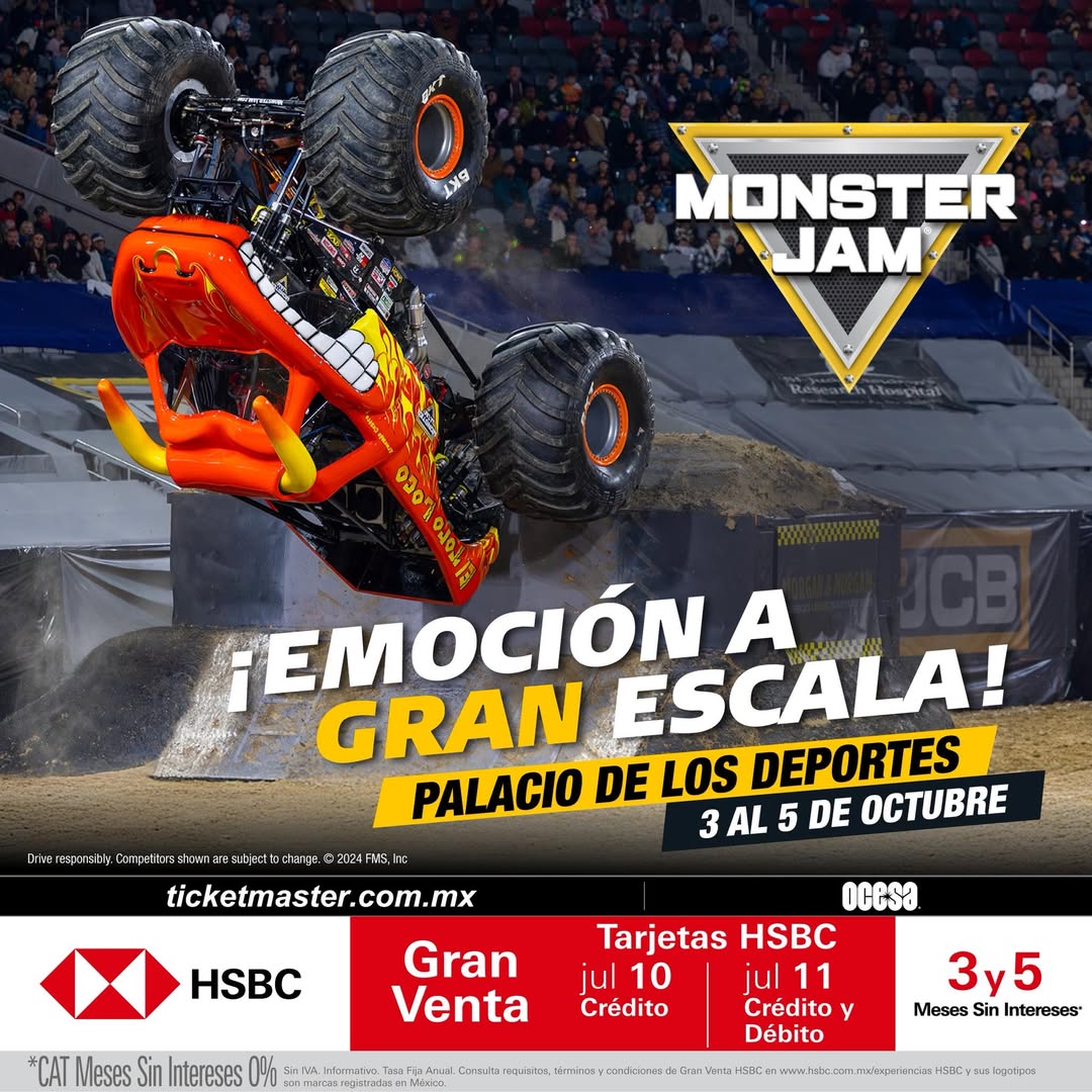 MONSTER JAM CDMX 2025 PALACIO DE LOS DEPORTES