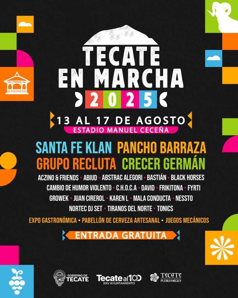 CARTELERA FERIA TECATE EN MARCHA 2025