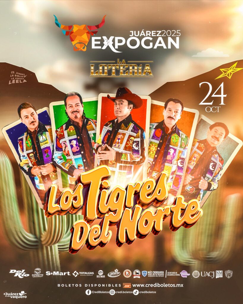 LOS TIGRES DEL NORTE EXPOGAN JUÁREZ 2025 PLAZA DE LA MEXICANIDAD
