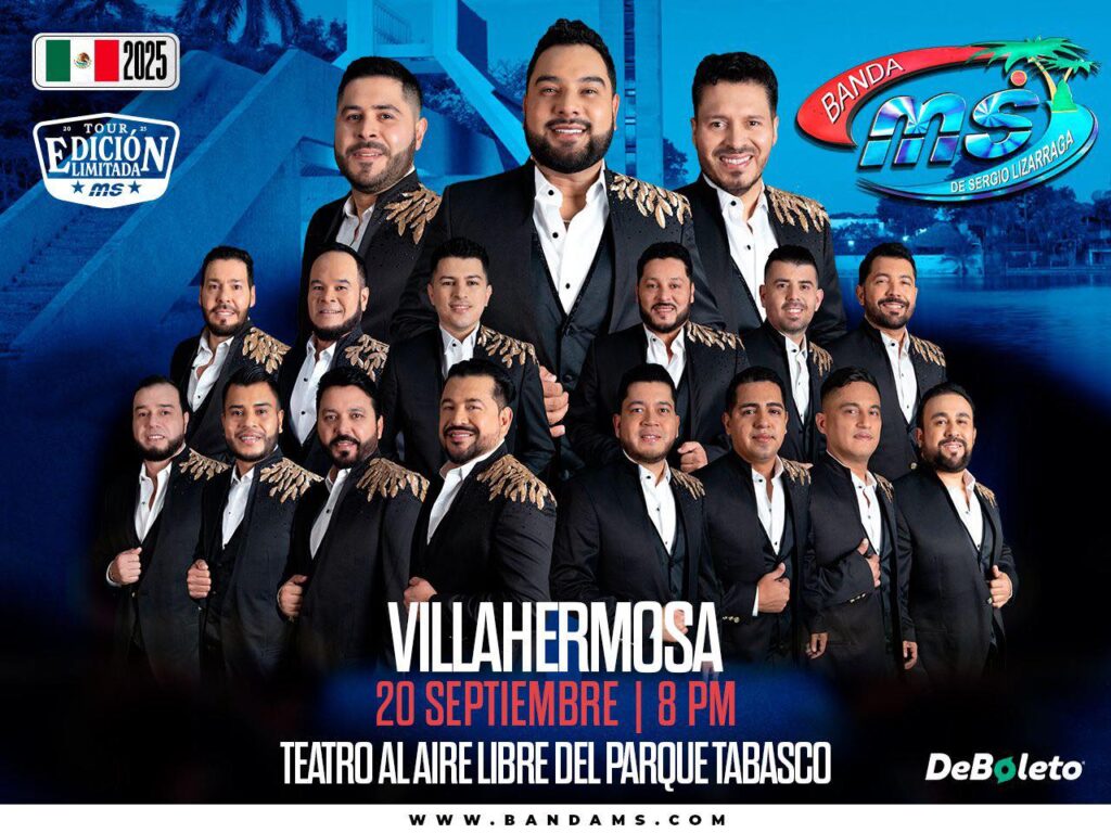 BANDA MS VILLAHERMOSA 2025 TEATRO PARQUE TABASCO