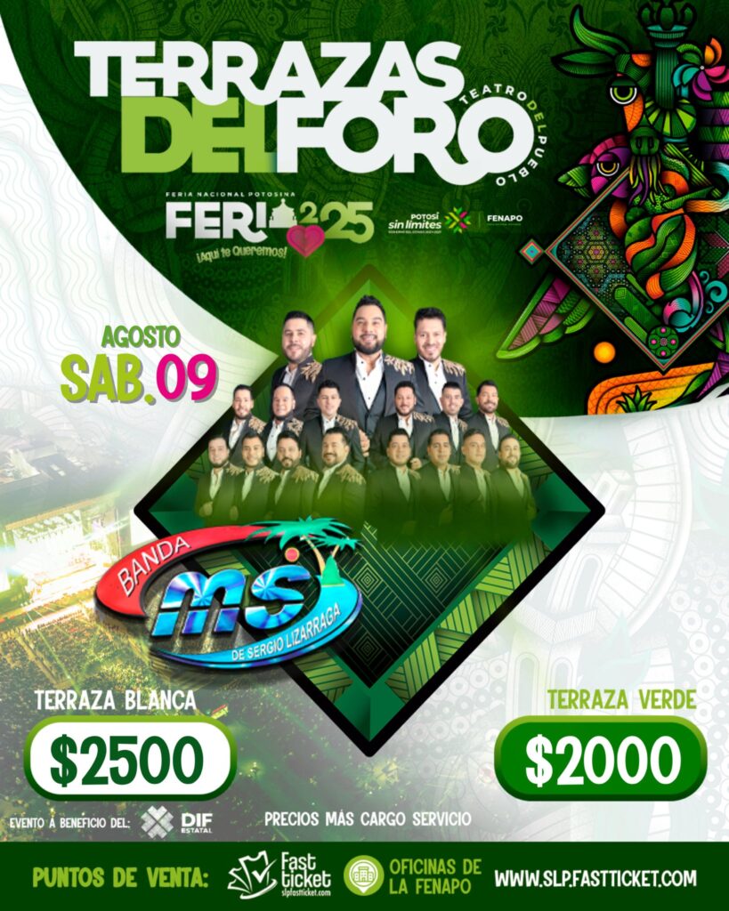 BANDA MS SAN LUIS POTOSÍ 2025 FERIA NACIONAL POTOSINA