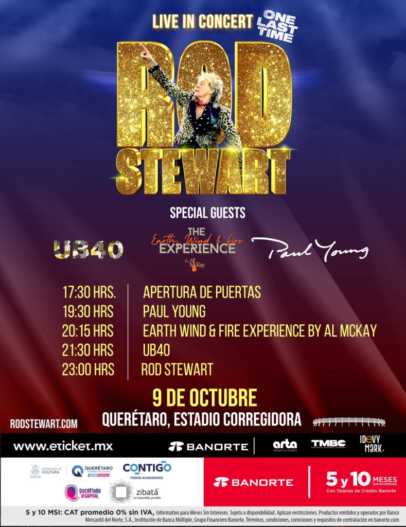 ROD STEWART QUERÉTARO 2025 ESTADIO LA CORREGIDORA