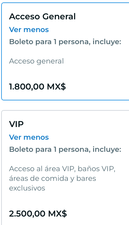 PRECIOS BOLETO POR DÍA HIPNOSIS 2025