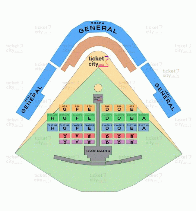 Mapa Estadio Francisco I. Madero