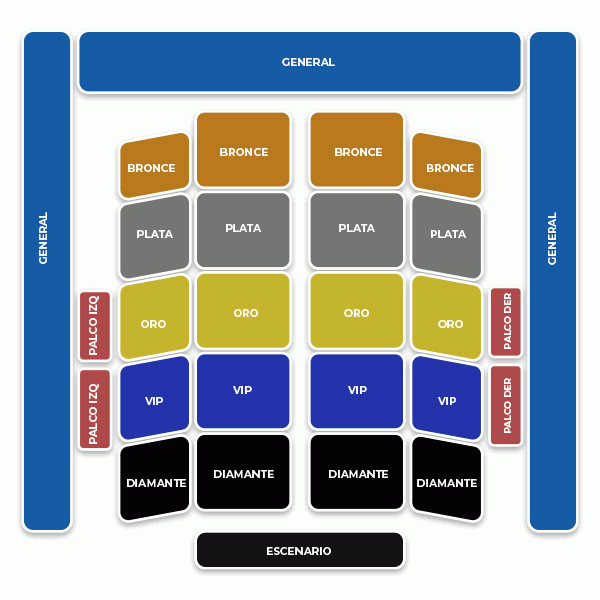 Mapa Auditorio Josefa Ortíz de Domínguez