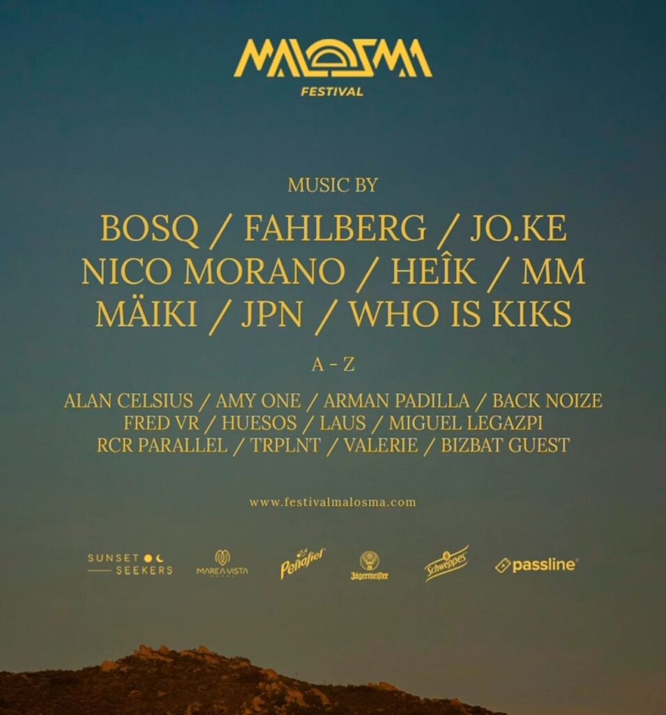 LINE UP MALOSMA FESTIVAL 2025