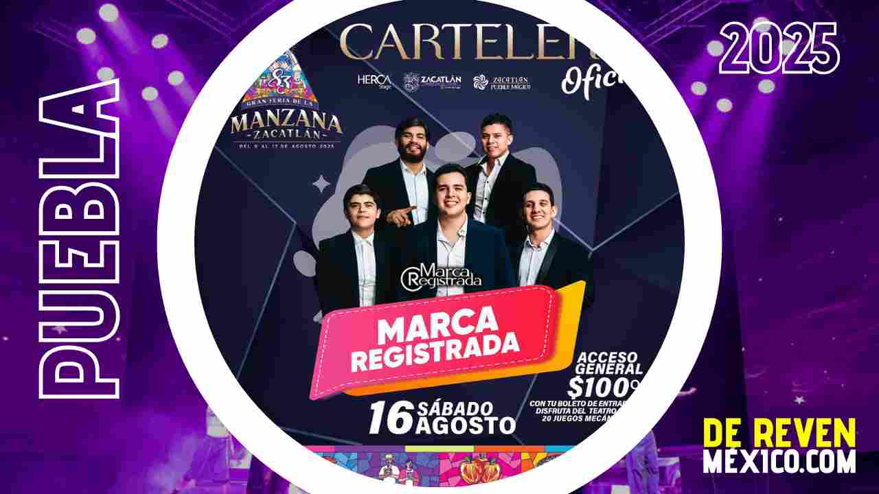 MARCA REGISTRADA ZACATLÁN 2025 FERIA DE LA MANZANA RECINTO FERIAL