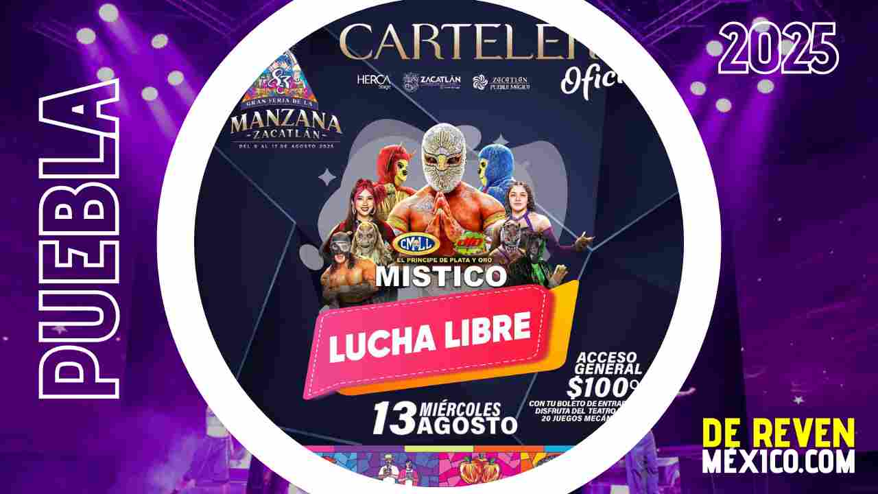 LUCHA LIBRE ZACATLÁN 2025 FERIA DE LA MANZANA RECINTO FERIAL