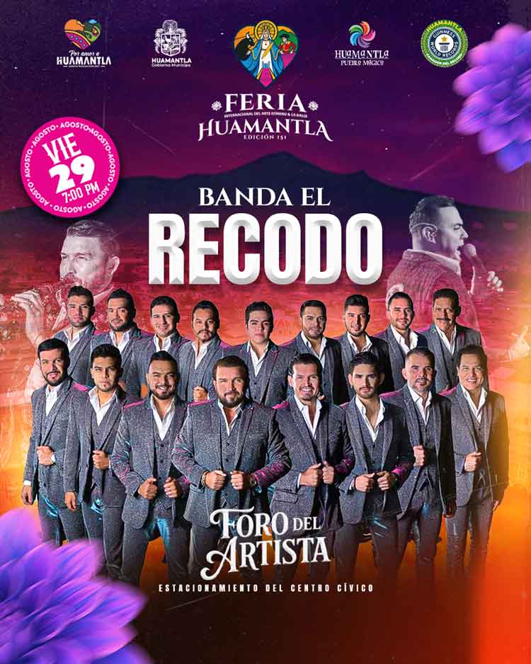 BANDA EL RECODO FERIA HUAMANTLA 2025 TLAXCALA