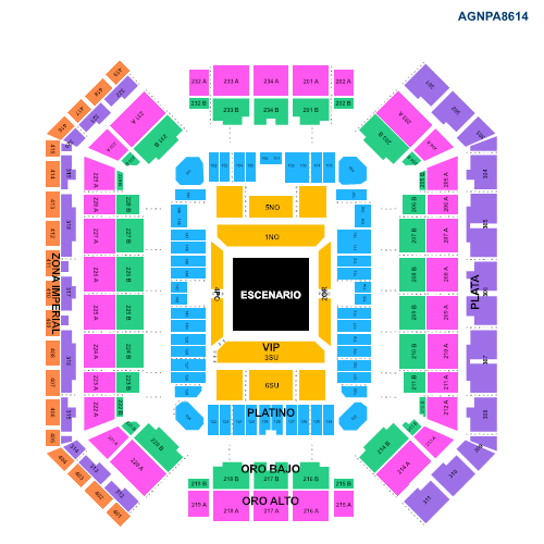 MAPA CARIN LEÓN ACAPULCO 2026 ARENA GNP SEGUROS