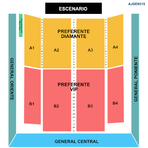 MAPA AUDITORIO JOSEFA ORTÍZ