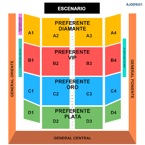 MAPA AUDITORIO JOSEFA ORTÍZ