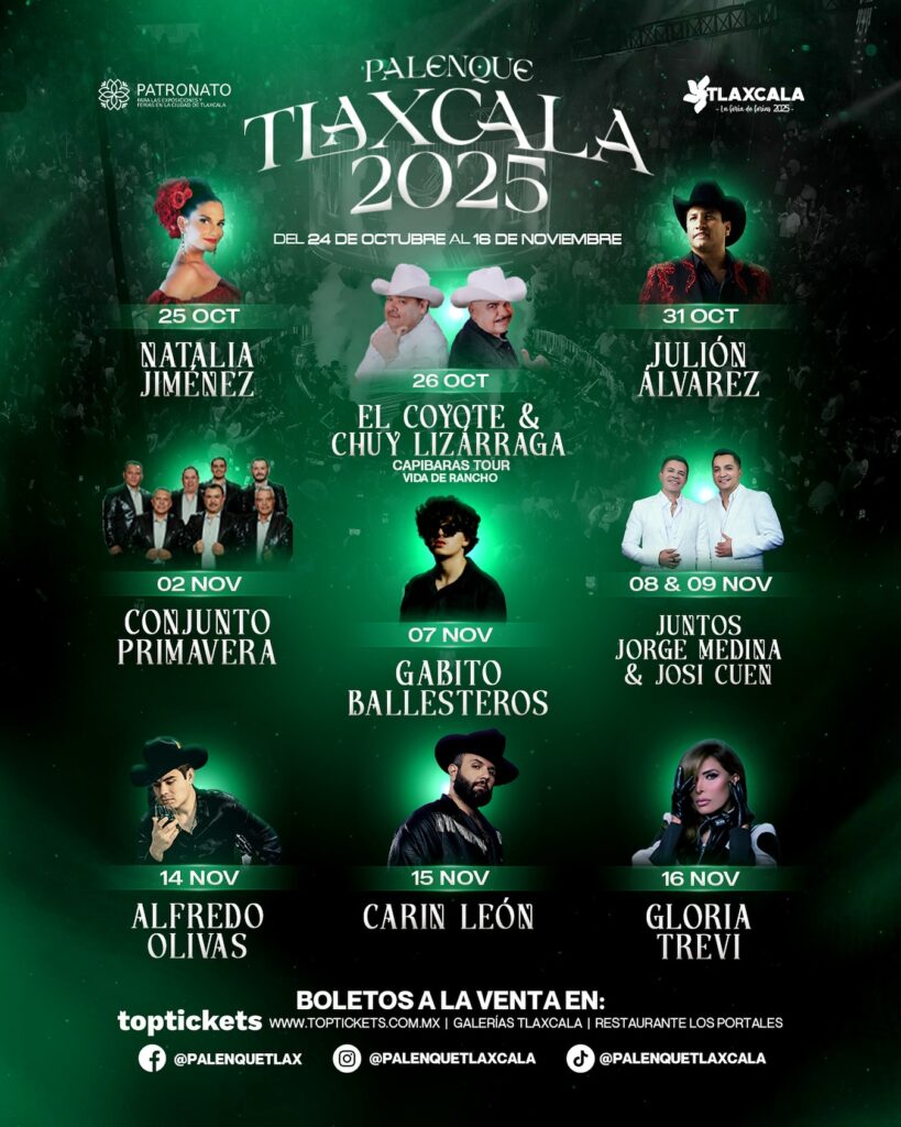 CARTELERA PALENQUE TLAXCALA 2025