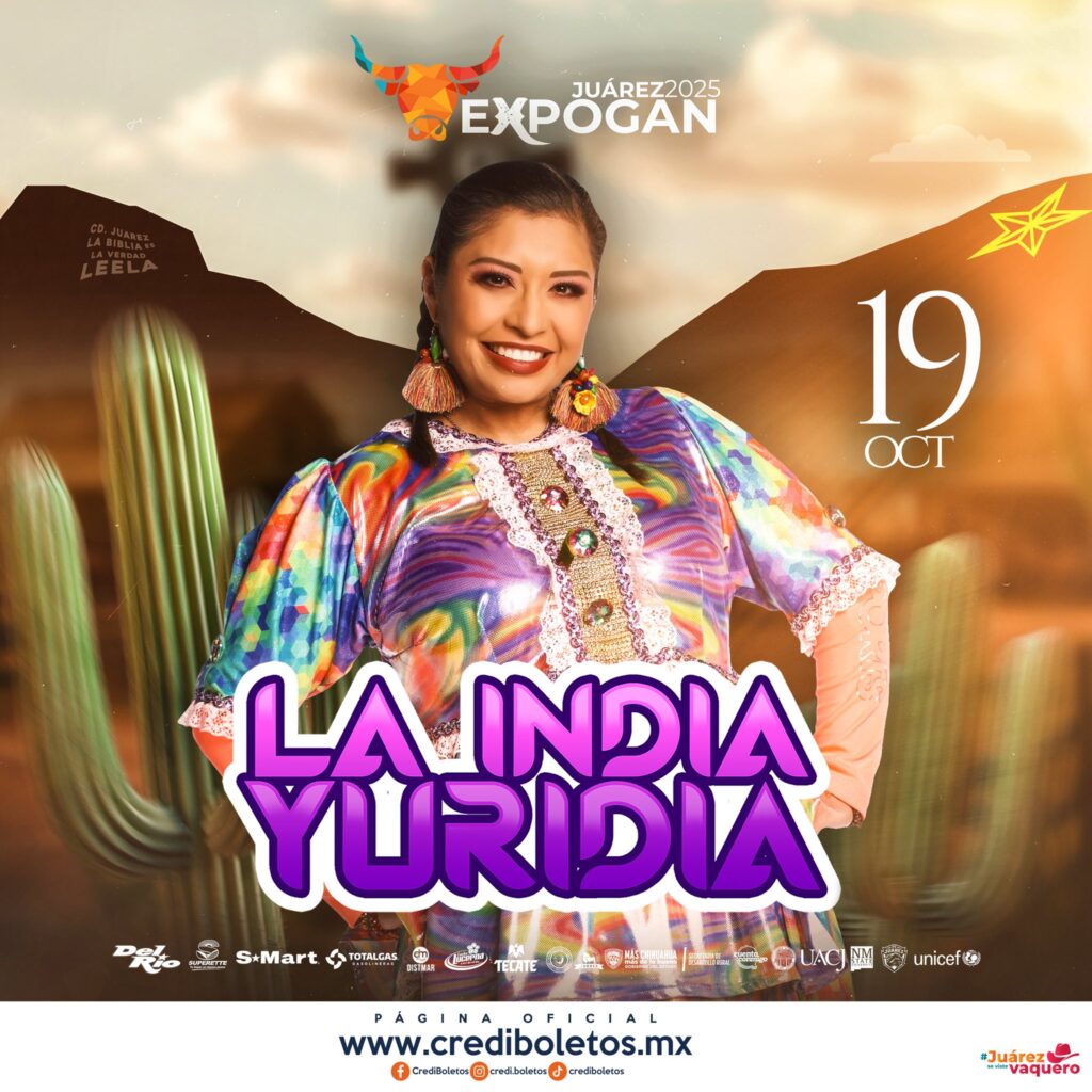 LA INDIA YURIDIA EXPOGAN JUÁREZ 2025 PLAZA DE LA MEXICANIDAD