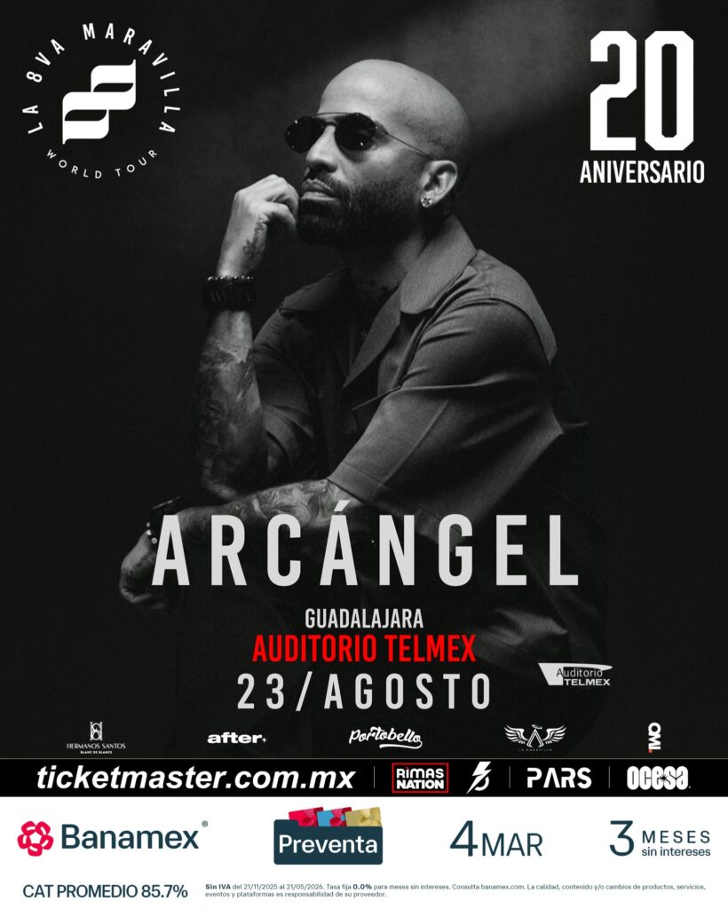 ARCÁNGEL GUADALAJARA 2026 AUDITORIO TELMEX
