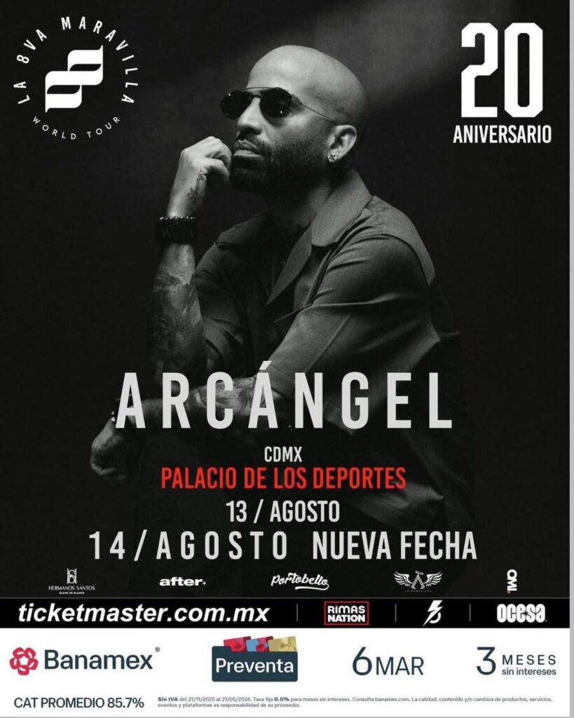 ARCÁNGEL CDMX 2026 PALACIO DE LOS DEPORTES