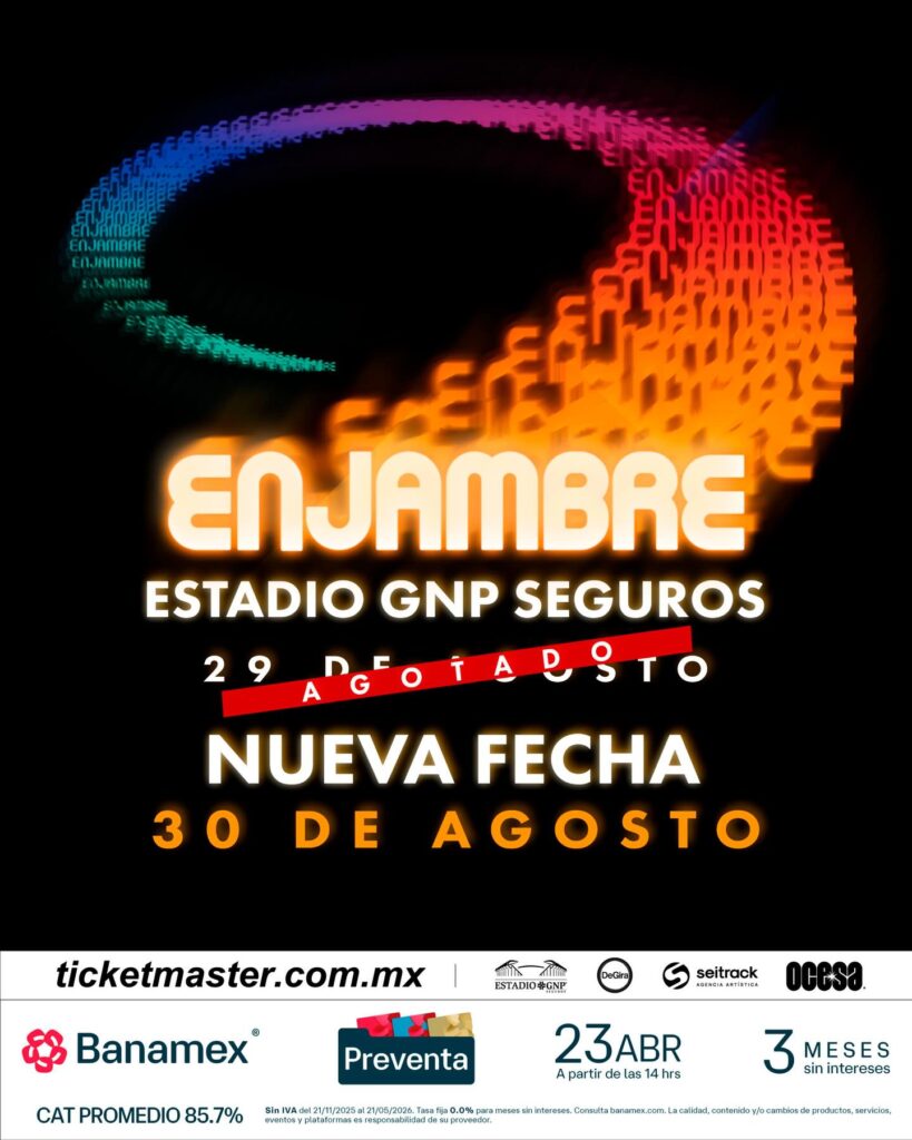 ENJAMBRE CDMX 2026 ESTADIO GNP SEGUROS
