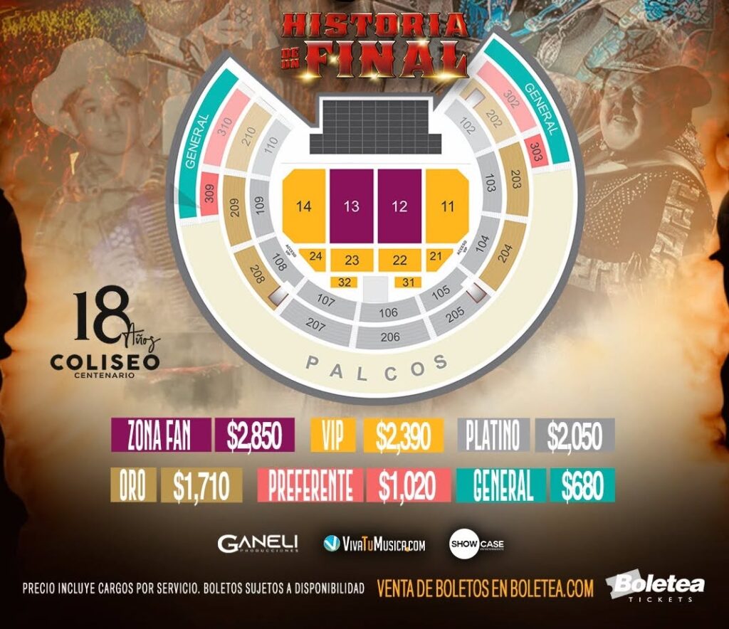 MAPA RAMON AYALA TORREÓN 2026 COLISEO CENTENARIO