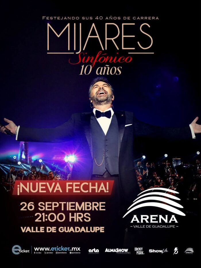 MIJARES SINFÓNICO ENSENADA 2026 ARENA VALLE DE GUADALUPE