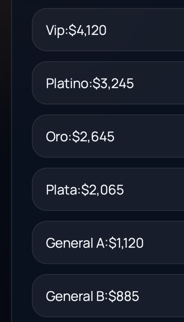 PRECIOS YANDEL SINFÓNICO HERMOSILLO 2026 CUM