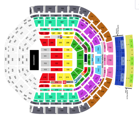 MAPA ARENA CDMX