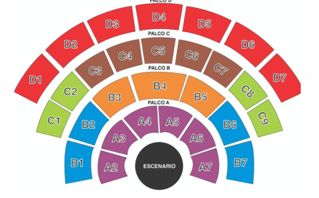 Mapa Auditorio Guelaguetza