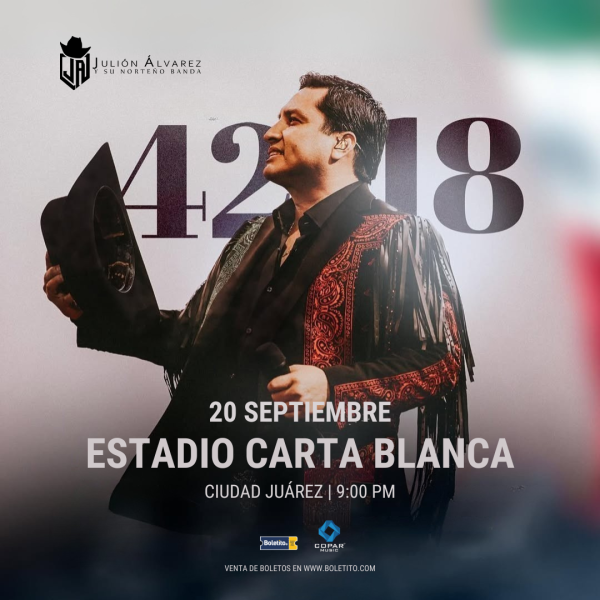 JULIÓN ÁLVAREZ CIUDAD JUÁREZ 2025 ESTADIO CARTA BLANCA