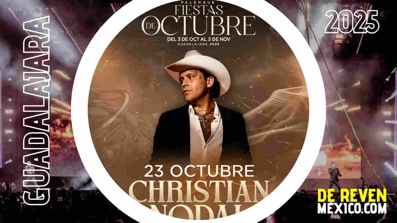 CHRISTIAN NODAL PALENQUE FIESTAS DE OCTUBRE 2025 GUADALAJARA