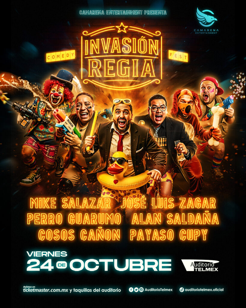 INVASIÓN REGIA COMEDY FEST GUADALAJARA 2025 AUDITORIO TELMEX
