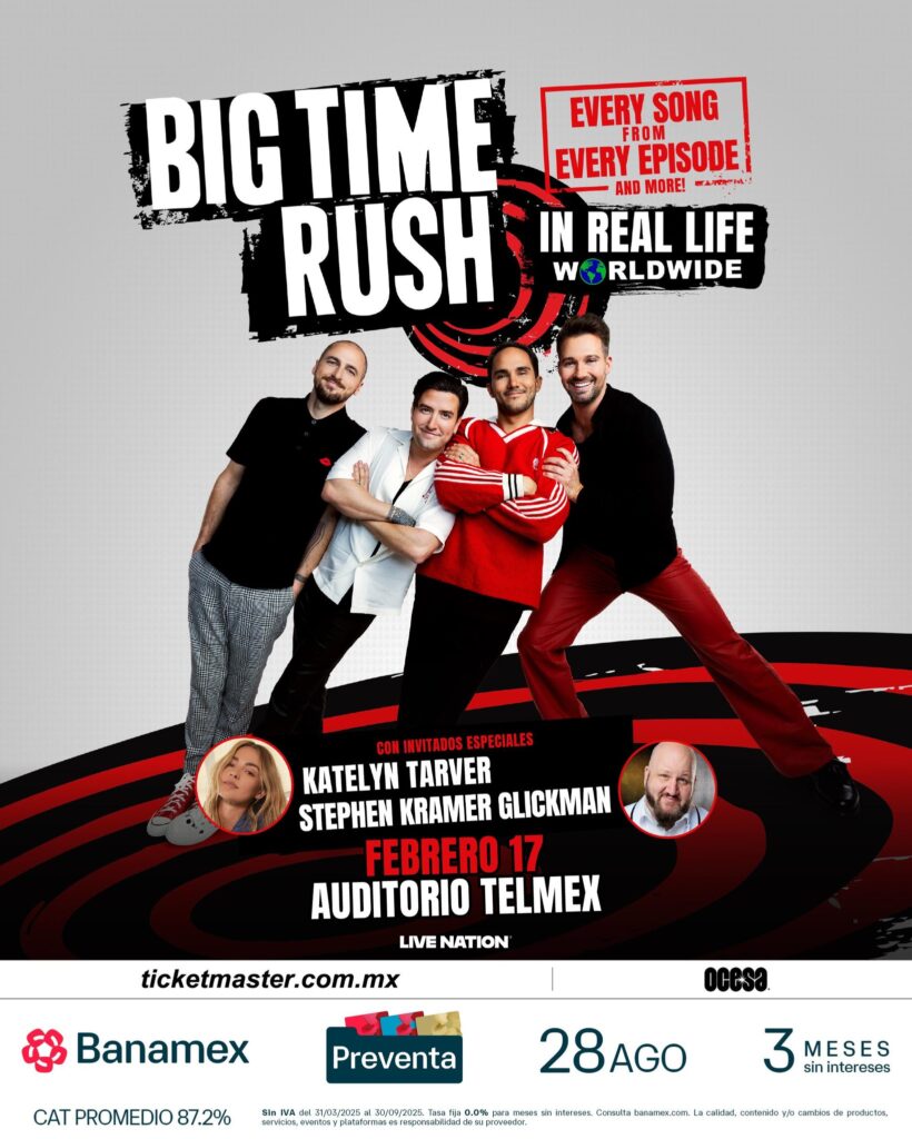BIG TIME RUSH GUADALAJARA 2026 AUDITORIO TELMEX