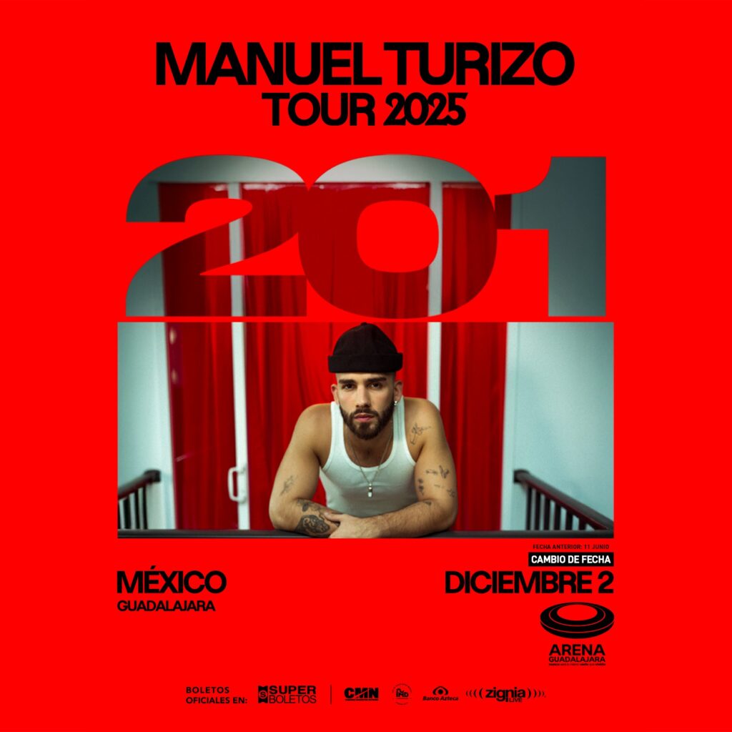 MANUEL TURIZO GUADALAJARA 2025 ARENA GUADALAJARA