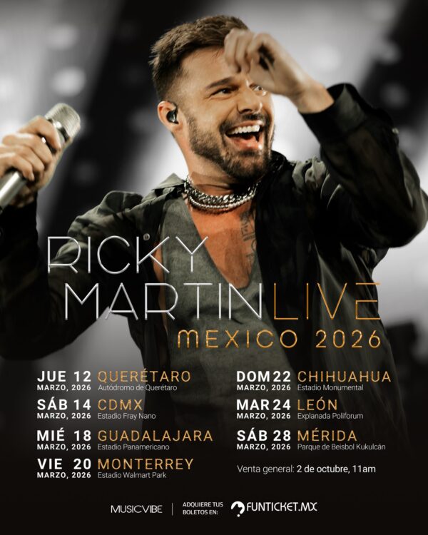 RICKY MARTIN EN MEXICO 2026