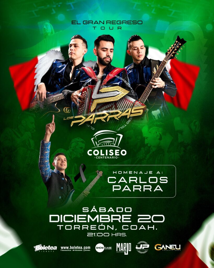 LOS PARRAS TORREÓN 2025 COLISEO CENTENARIO