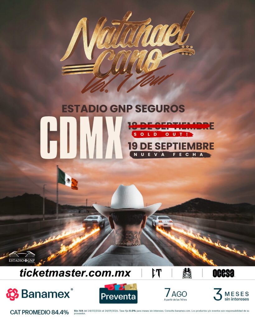 NATANAEL CANO CDMX 2026 ESTADIO GNP SEGUROS