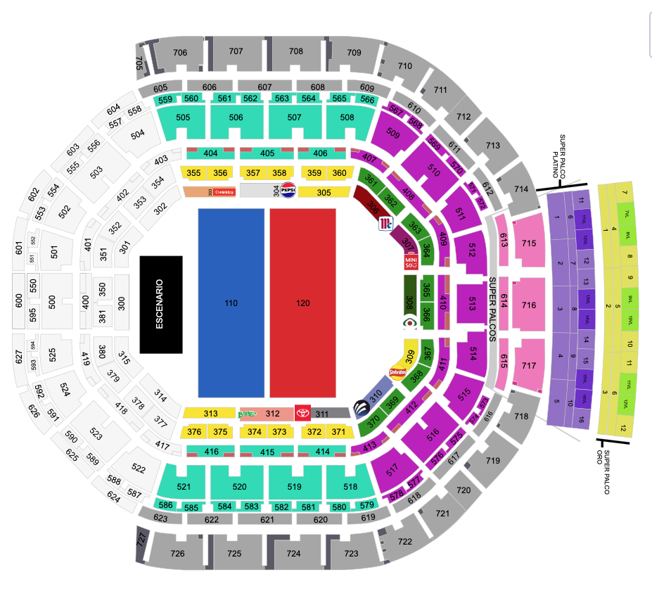 MAPA ARENA CDMX