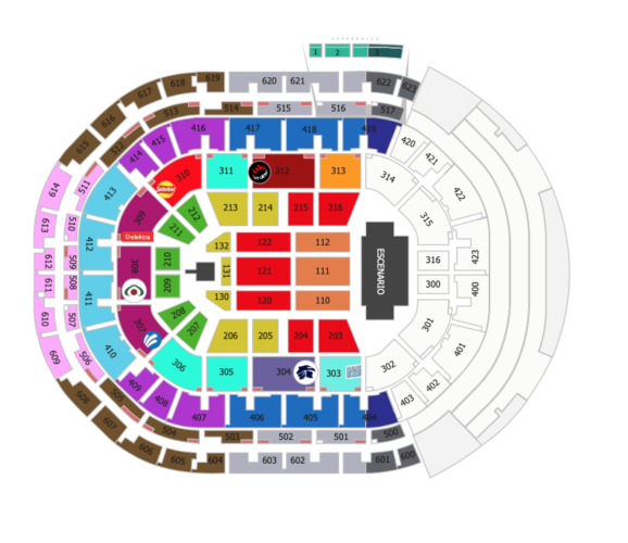 MAPA ARENA GUADALAJARA