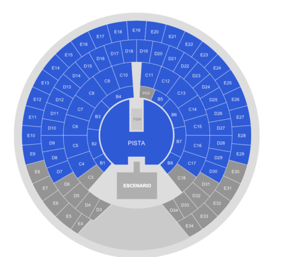 MAPA PALACIO DE LOS DEPORTES