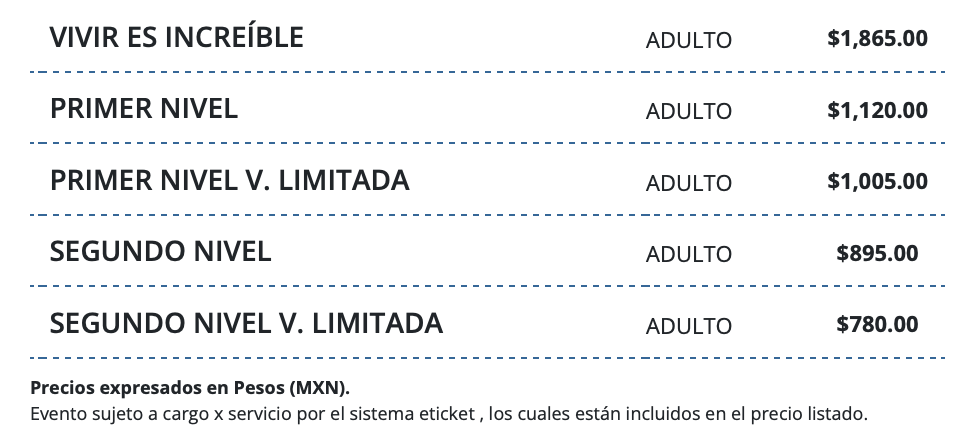 PRECIOS ÁLVARO DÍAZ MÉRIDA 2026 FORO GNP SEGUROS