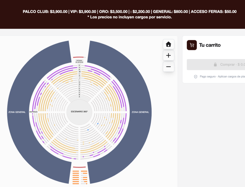MAPA DE PRECIOS REMMY VALENZUELA PALENQUE FERIA TIJUANA 2026