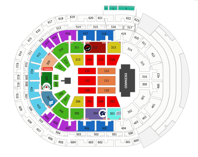 MAPA ARENA GUADALAJARA