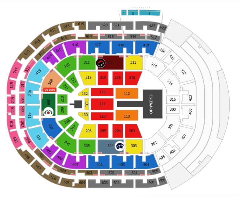 MAPA ARENA GUADALAJARA