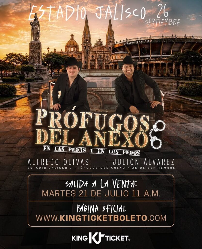 PROFUGOS DEL ANEXO JULIÓN ÁLVAREZ Y ALFREDO OLIVAS GUADALAJARA 2026