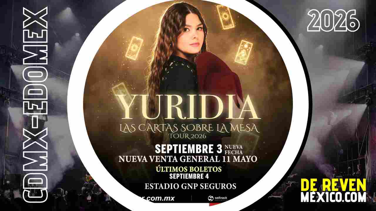 YURIDIA CDMX 2026 ESTADIO GNP SEGUROS