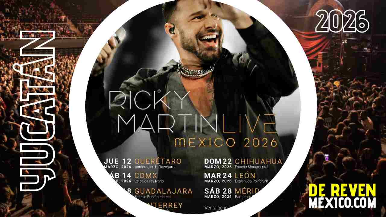 RICKY MARTIN MÉRIDA 2026 ESTADIO DE BEISBOL KUKULKÁN