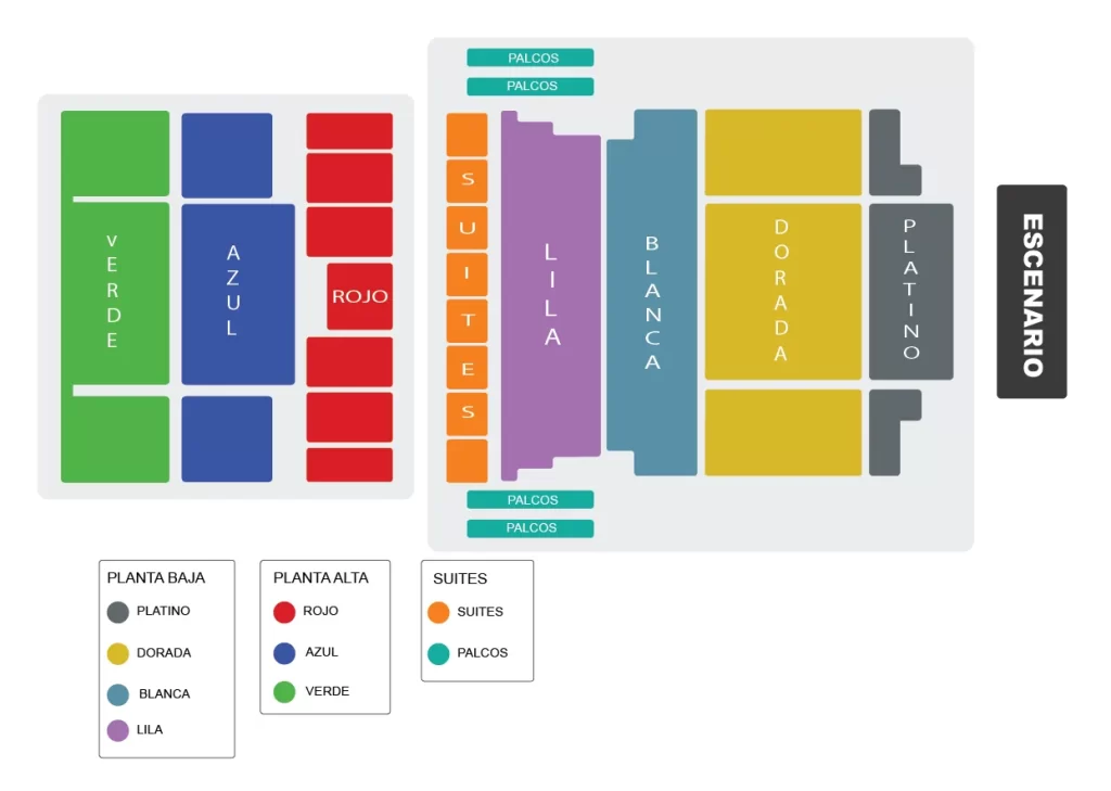 MAPA AUDITORIO AREMA EXPLANADA PUEBLA