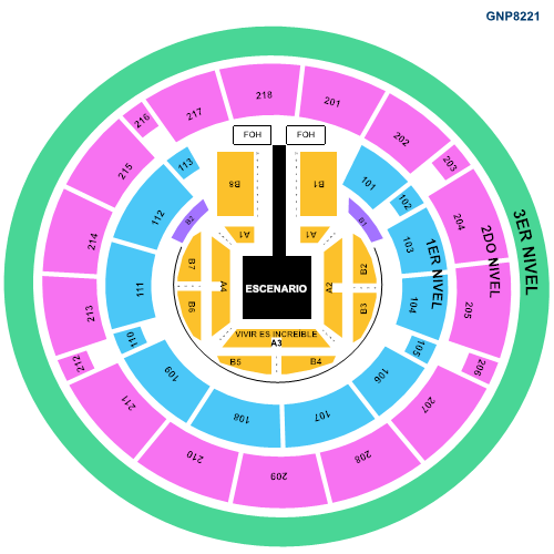 MAPA AUDITORIO GNP SEGUROS