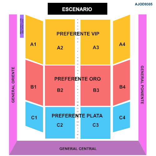 MAPA AUDITORIO JOSEFA ORTÍZ