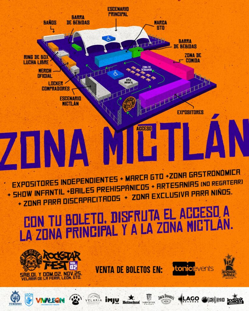 MAPA ROCKSTAR FEST 2025 EN LEÓN
