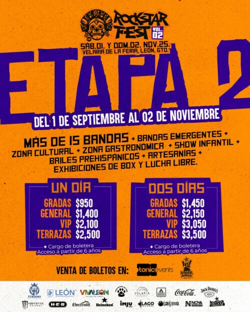 PRECIOS ROCKSTAR FEST 2025 EN LEÓN