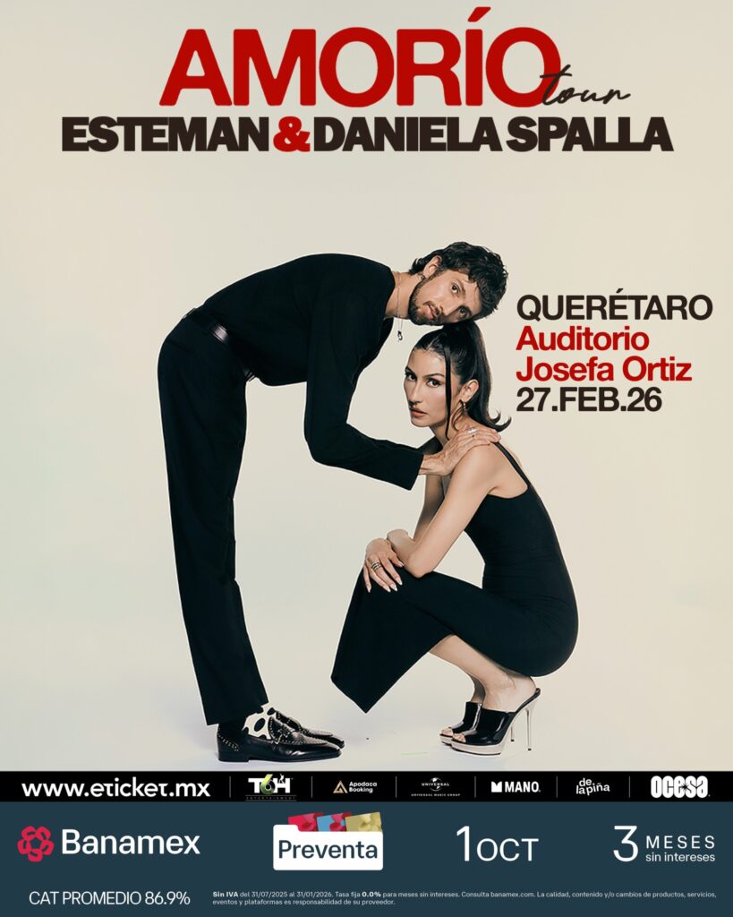 ESTEMAN Y DANIELA SPALLA QUERÉTARO 2026 AUDITORIO JOSEFA ORTÍZ